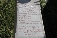 Mémorial aux colombophiles fusillés en 1914